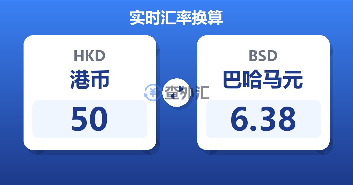 50港币兑巴哈马元