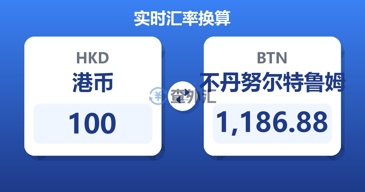 100港币兑不丹努尔特鲁姆