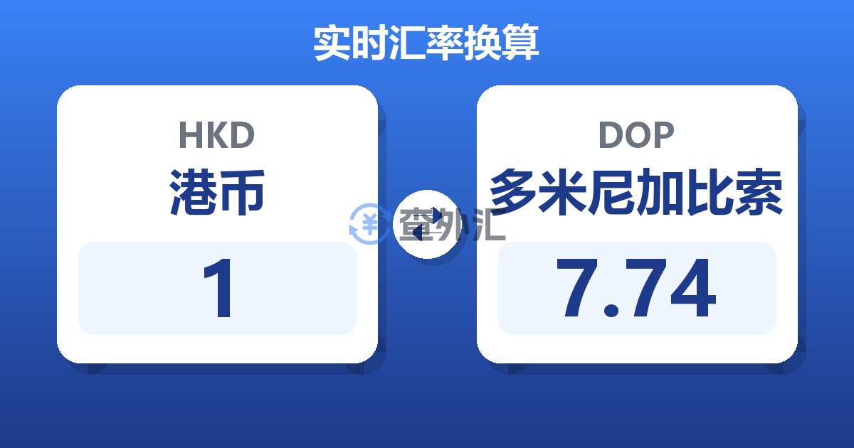 1港币兑多米尼加比索