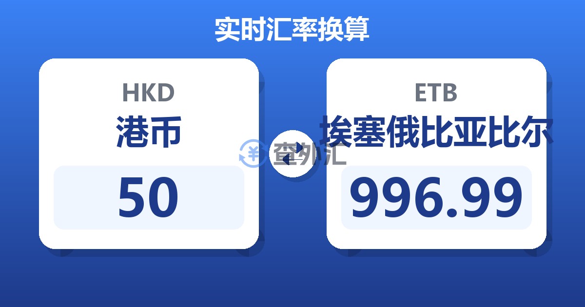 50港币兑埃塞俄比亚比尔