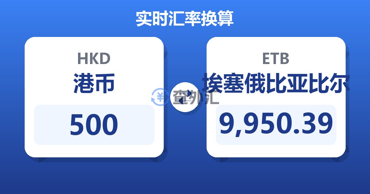 500港币兑埃塞俄比亚比尔