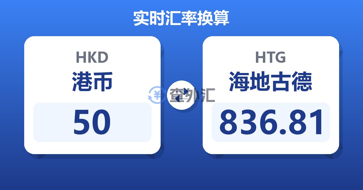50港币兑海地古德