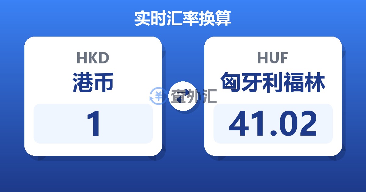 1港币兑匈牙利福林