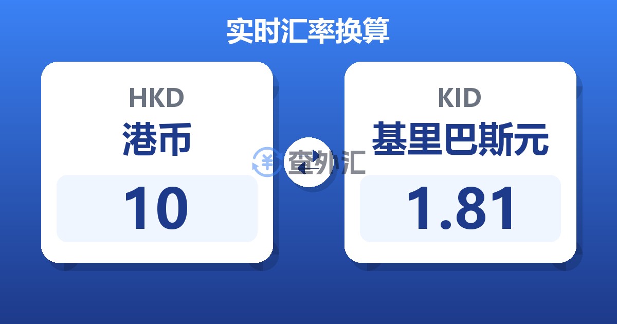 10港币兑基里巴斯元