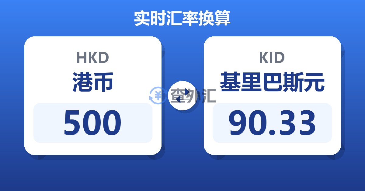 500港币兑基里巴斯元