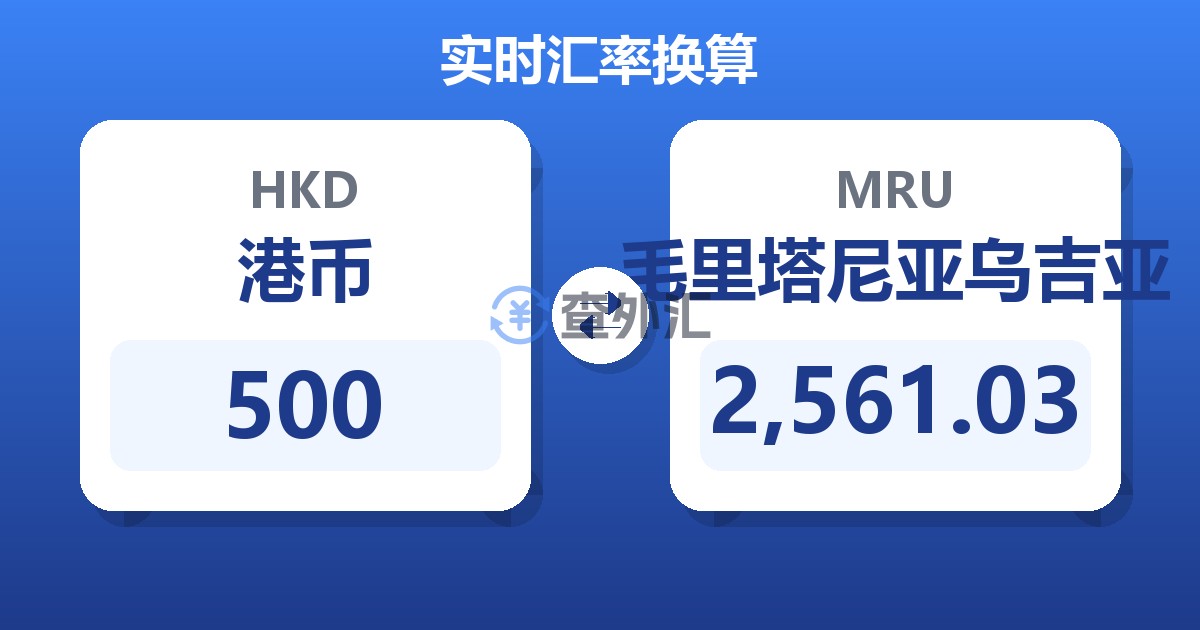 500港币兑毛里塔尼亚乌吉亚