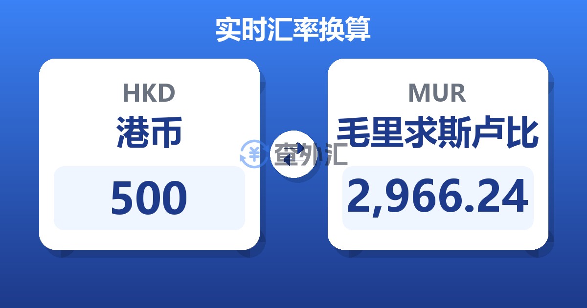 500港币兑毛里求斯卢比
