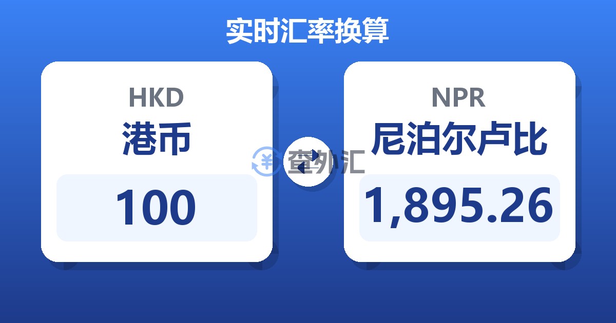 100港币兑尼泊尔卢比