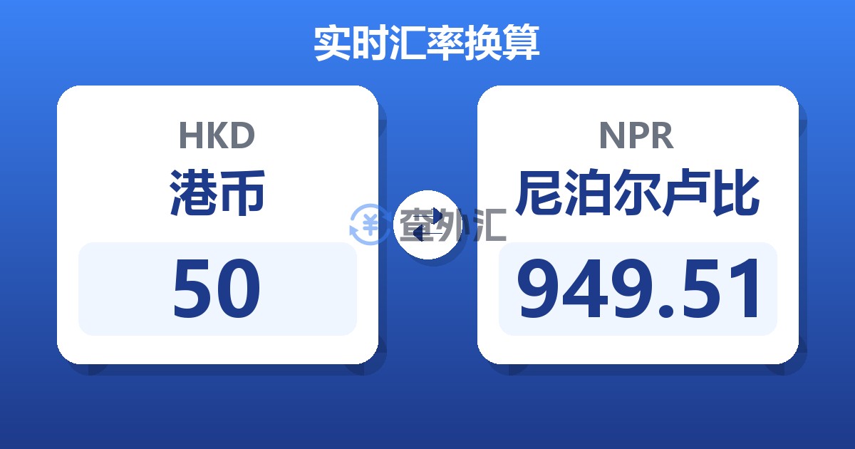 50港币兑尼泊尔卢比