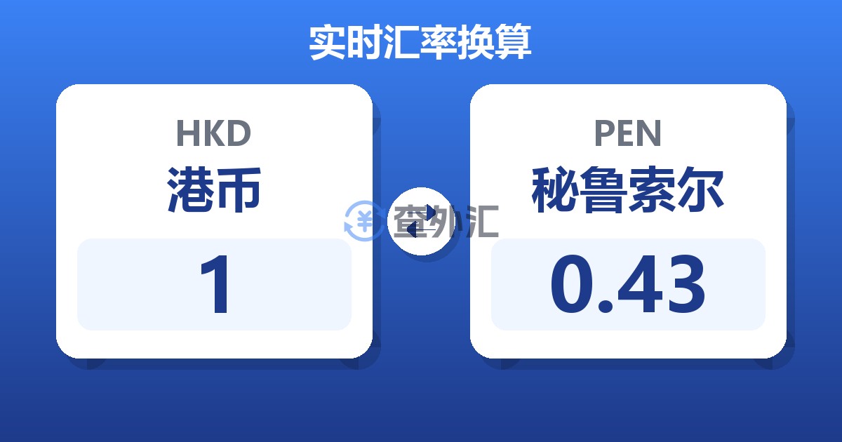 1港币兑秘鲁索尔