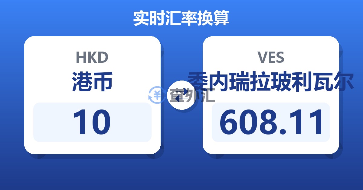 10港币兑委内瑞拉玻利瓦尔