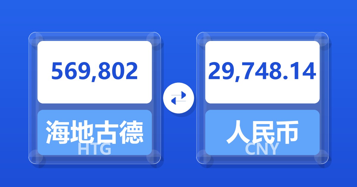 569,802海地古德兑人民币