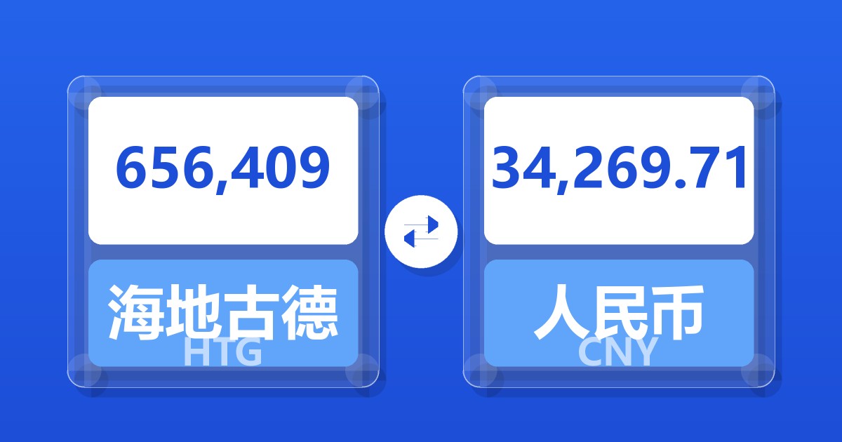 656,409海地古德兑人民币