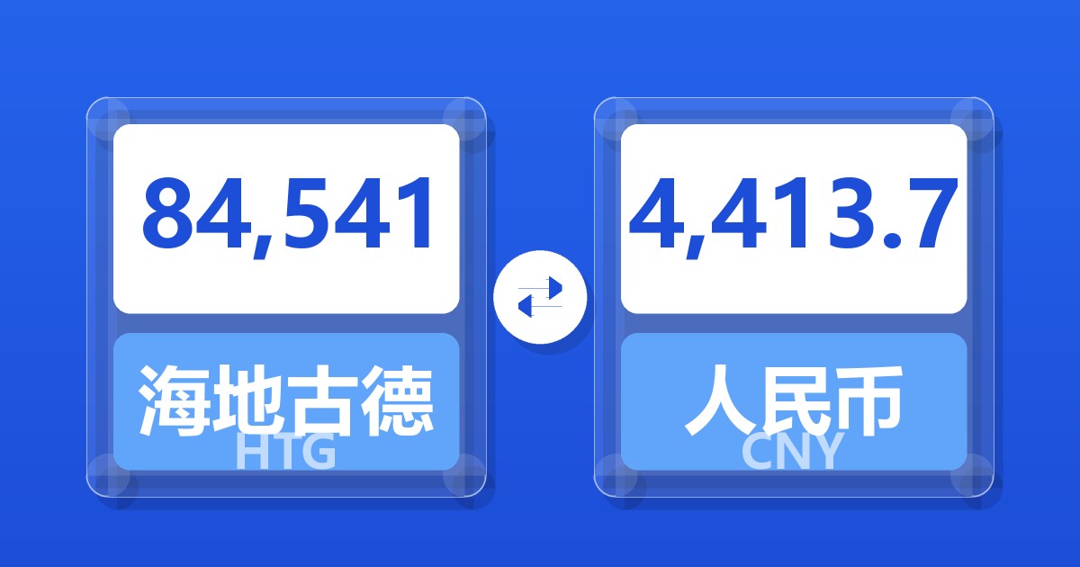 84,541海地古德兑人民币
