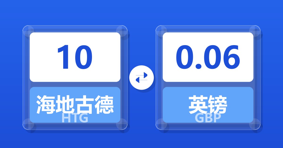 10海地古德兑英镑