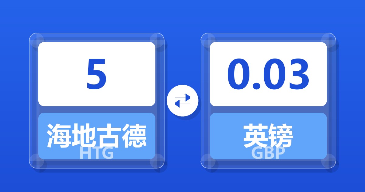 5海地古德兑英镑