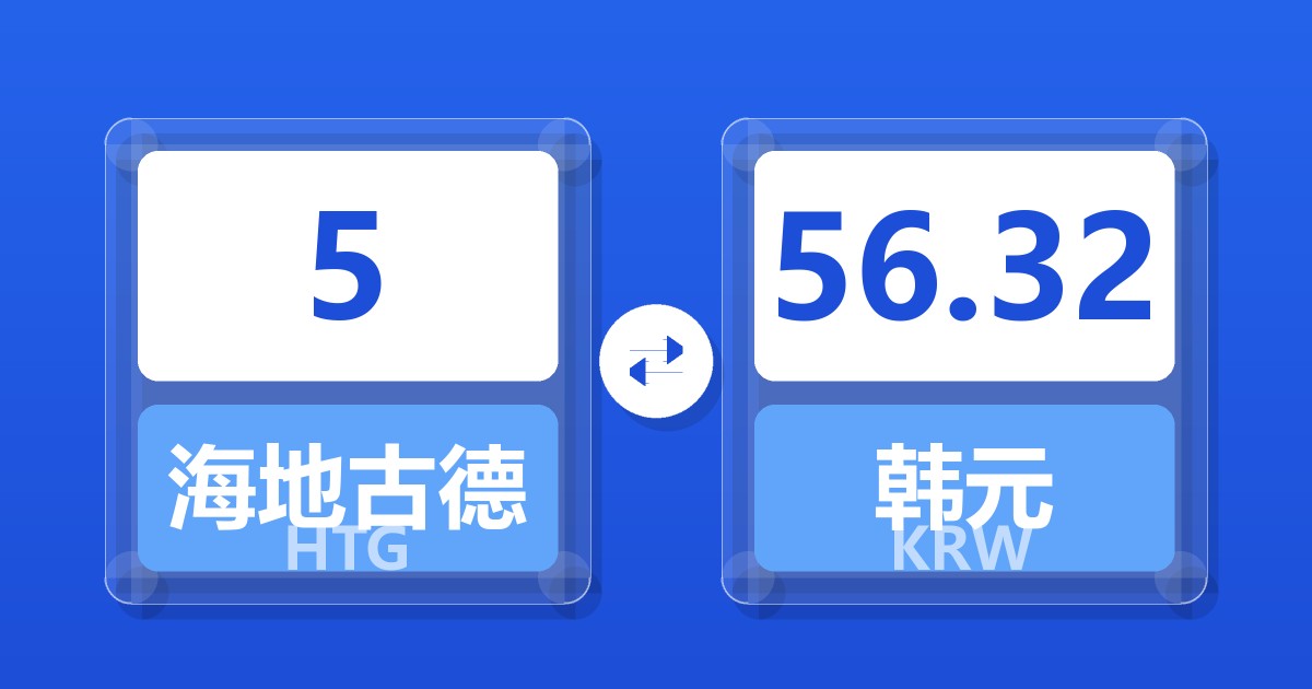 5海地古德兑韩元