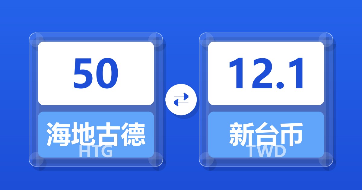 50海地古德兑新台币