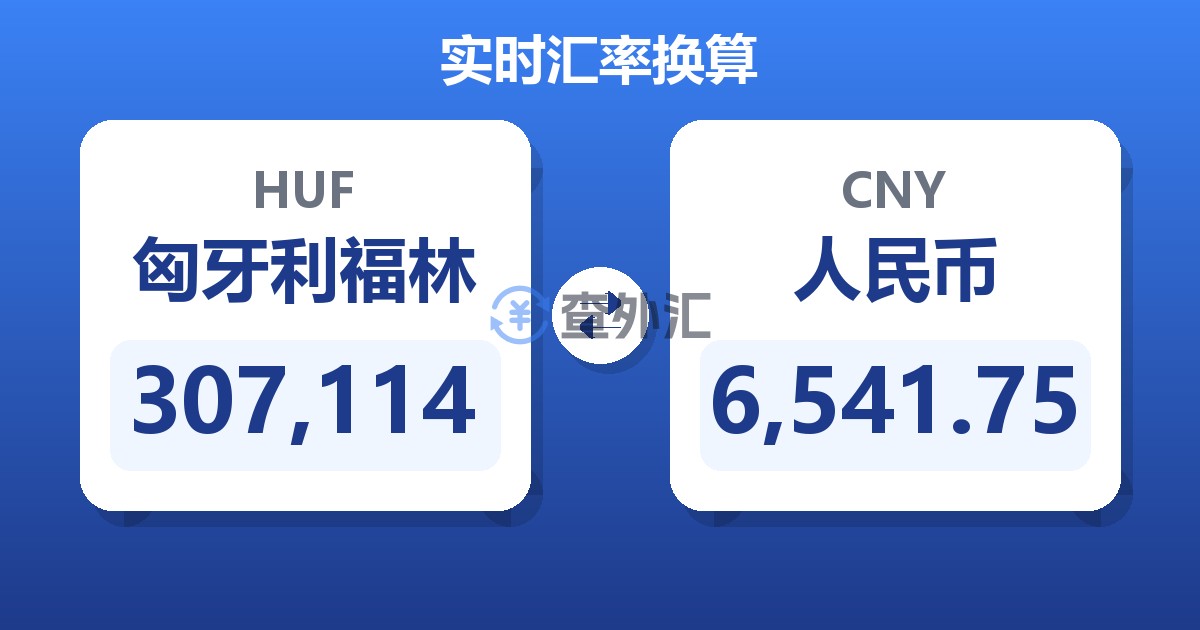 307,114匈牙利福林兑人民币