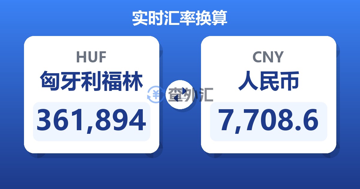 361,894匈牙利福林兑人民币
