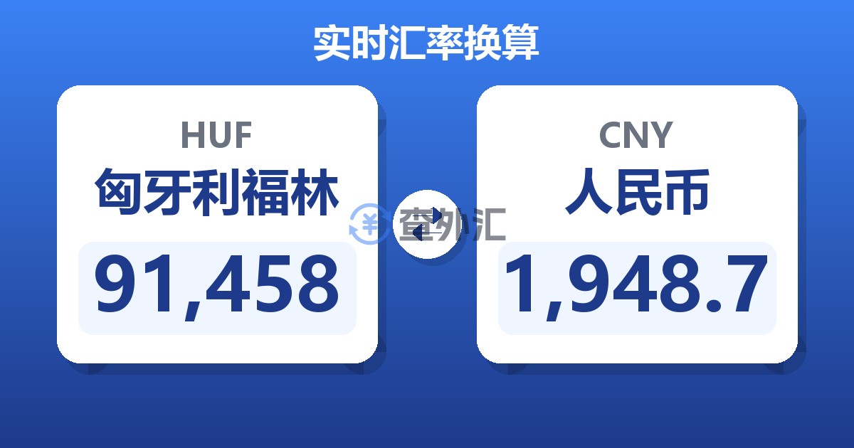 91,458匈牙利福林兑人民币