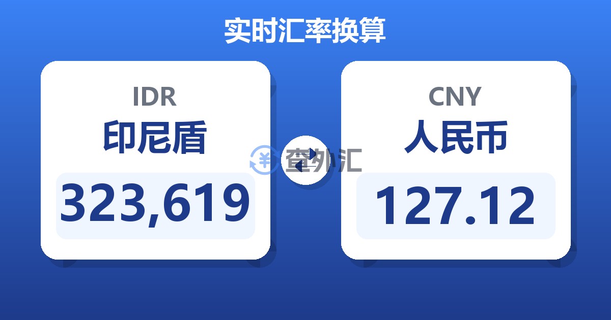323,619印尼盾兑人民币