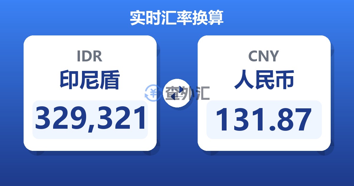 329,321印尼盾兑人民币