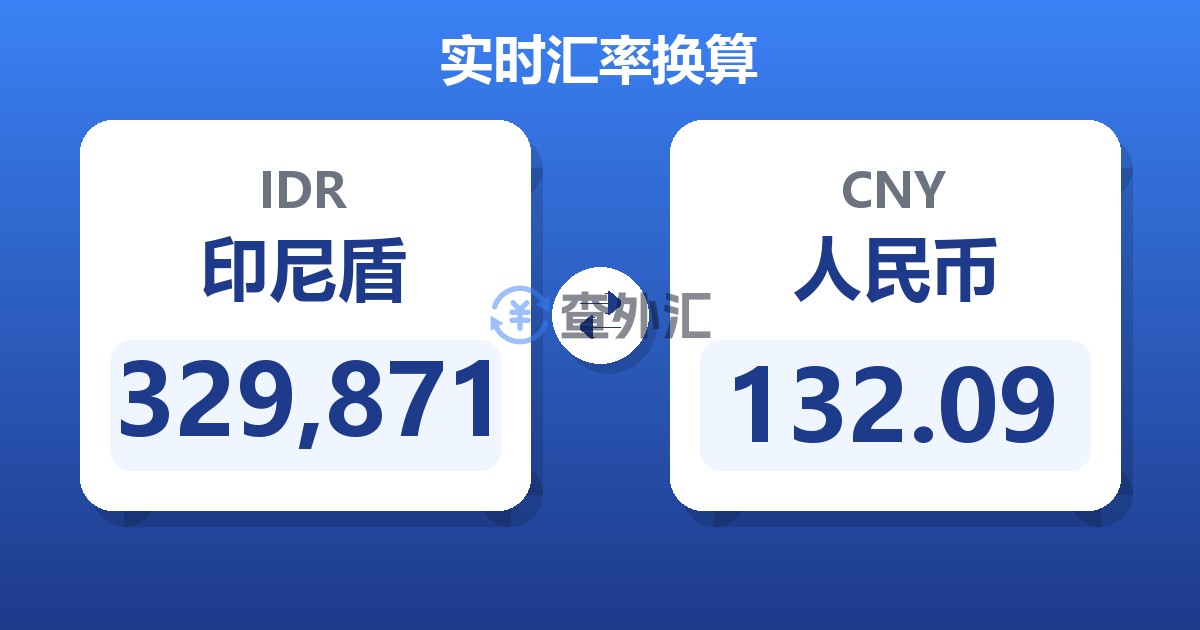 329,871印尼盾兑人民币