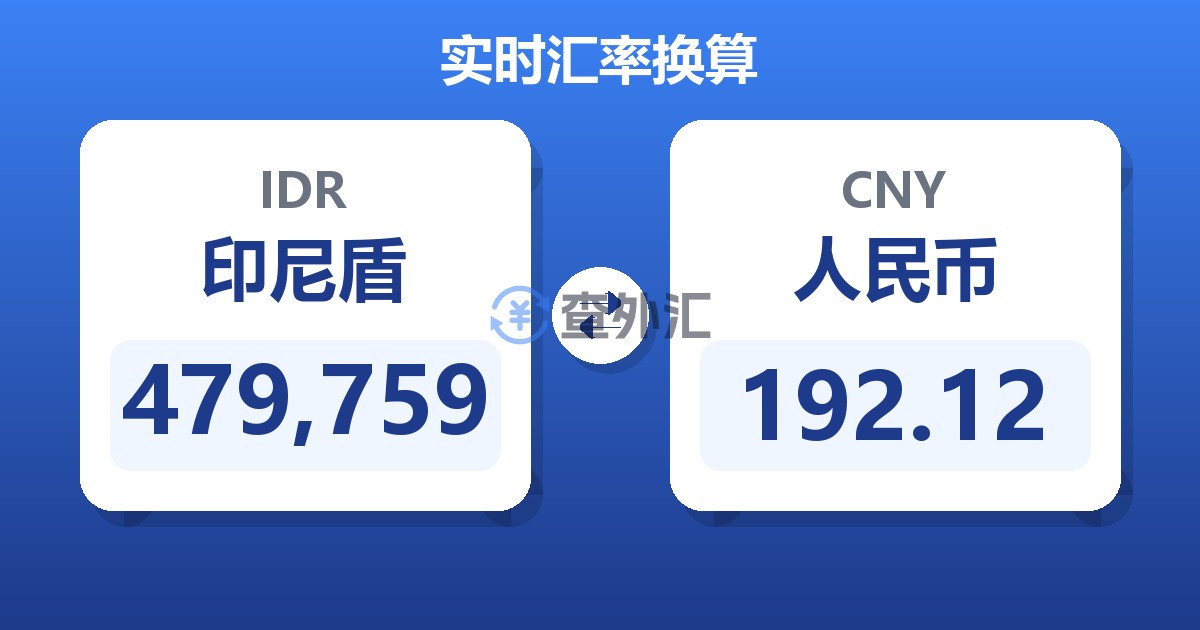 479,759印尼盾兑人民币