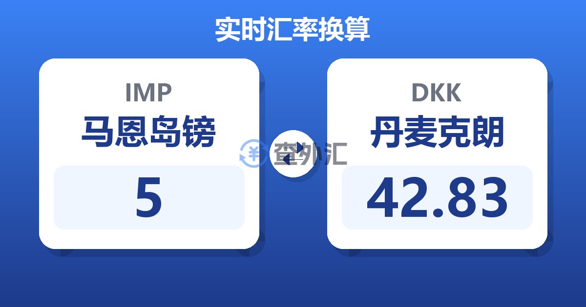 5马恩岛镑兑丹麦克朗