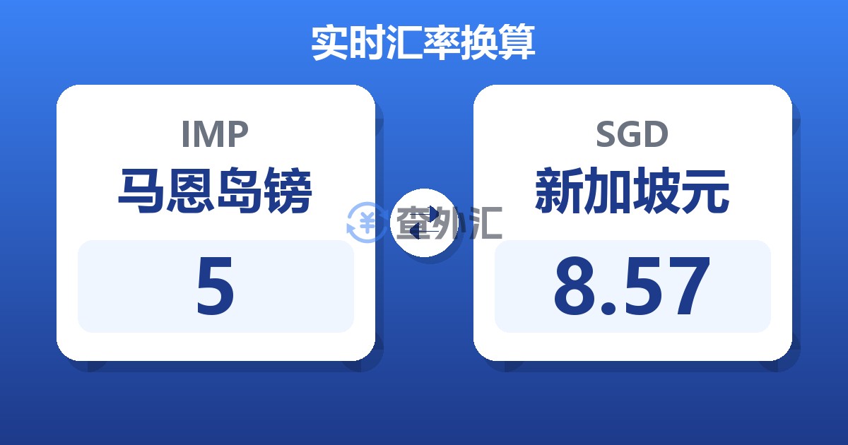 5马恩岛镑兑新加坡元