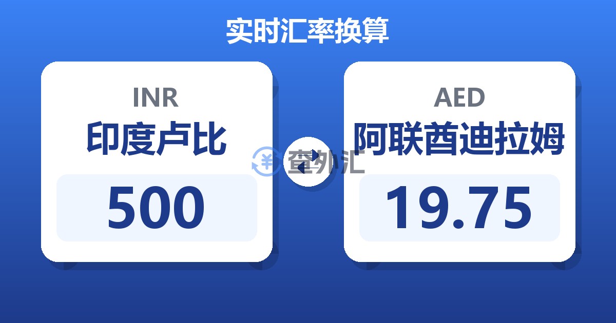 500印度卢比兑阿联酋迪拉姆