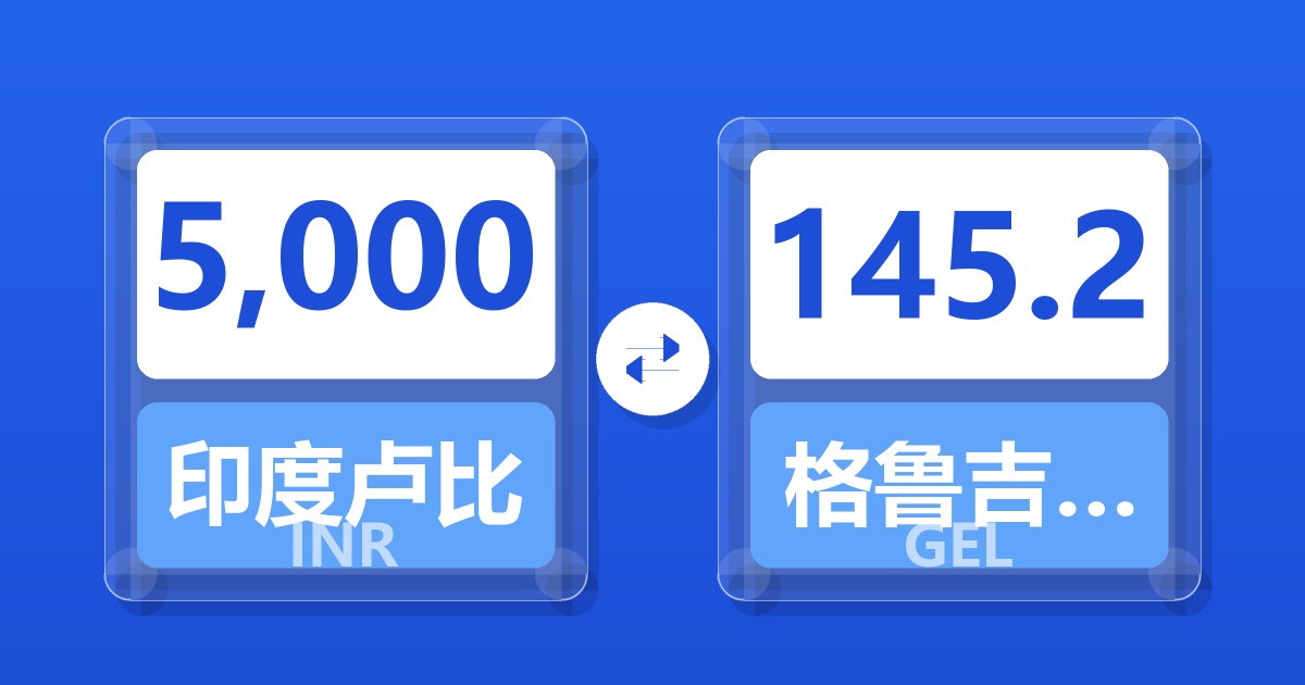 5,000印度卢比兑格鲁吉亚拉里