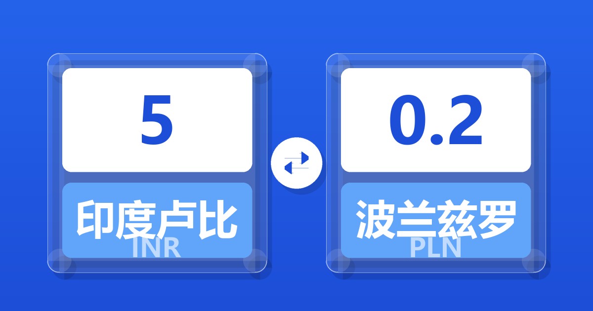 5印度卢比兑波兰兹罗提