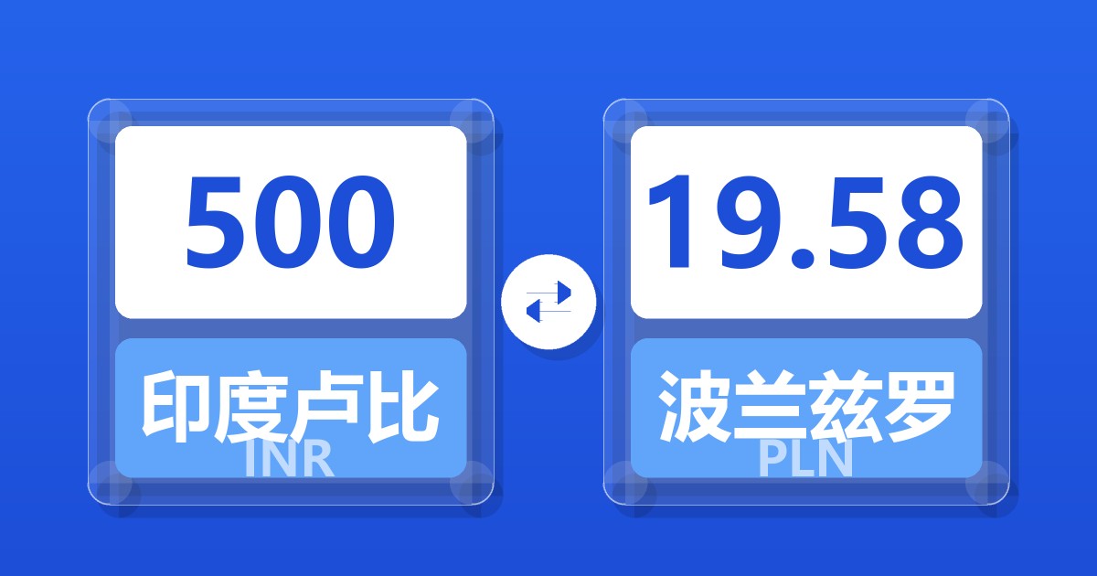 500印度卢比兑波兰兹罗提