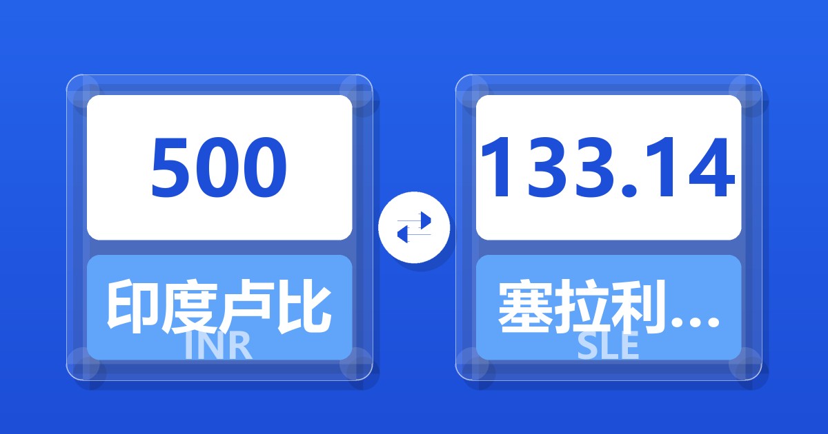 500印度卢比兑塞拉利昂利昂