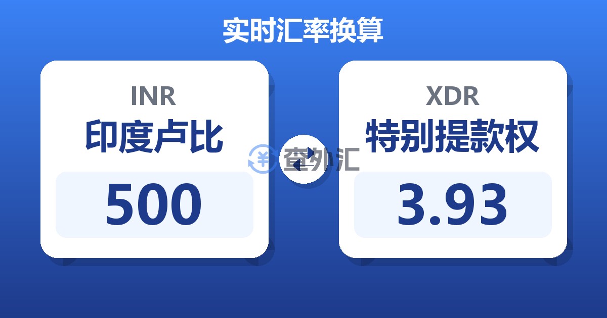 500印度卢比兑特别提款权