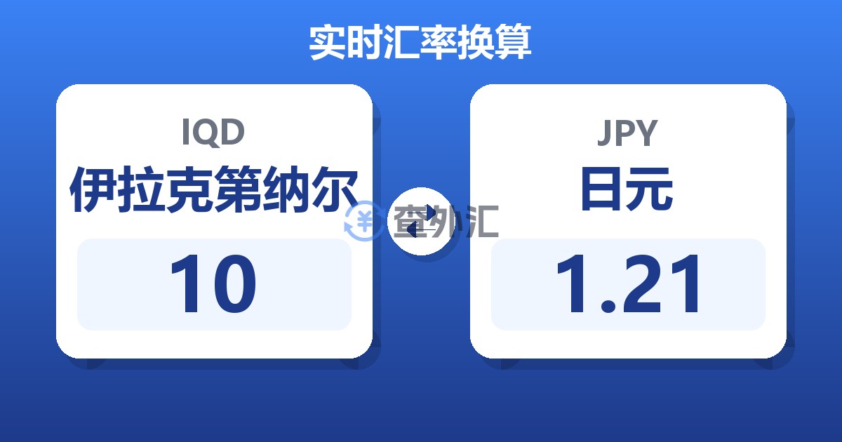 10伊拉克第纳尔兑日元