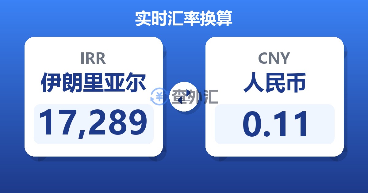 17,289伊朗里亚尔兑人民币