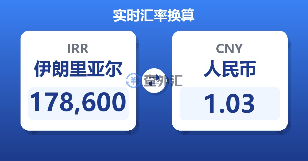 178,600伊朗里亚尔兑人民币