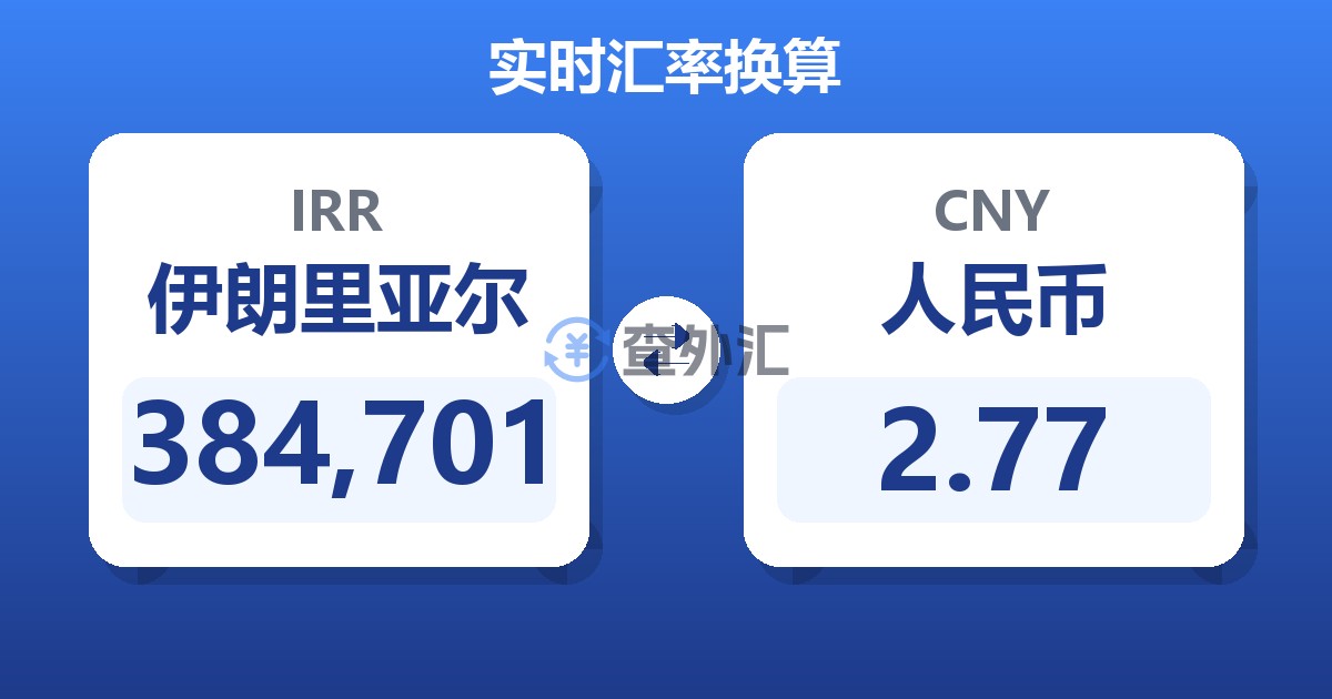 384,701伊朗里亚尔兑人民币