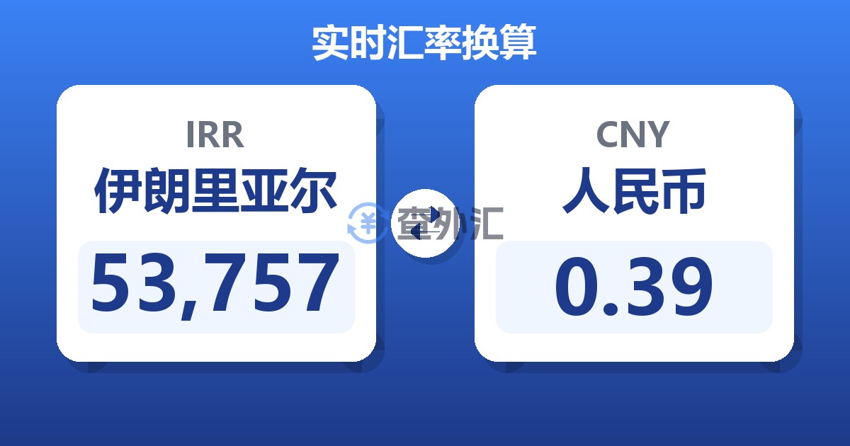 53,757伊朗里亚尔兑人民币