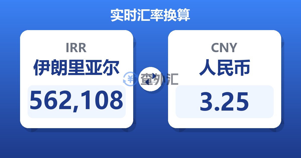 562,108伊朗里亚尔兑人民币