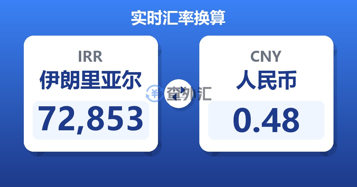 72,853伊朗里亚尔兑人民币