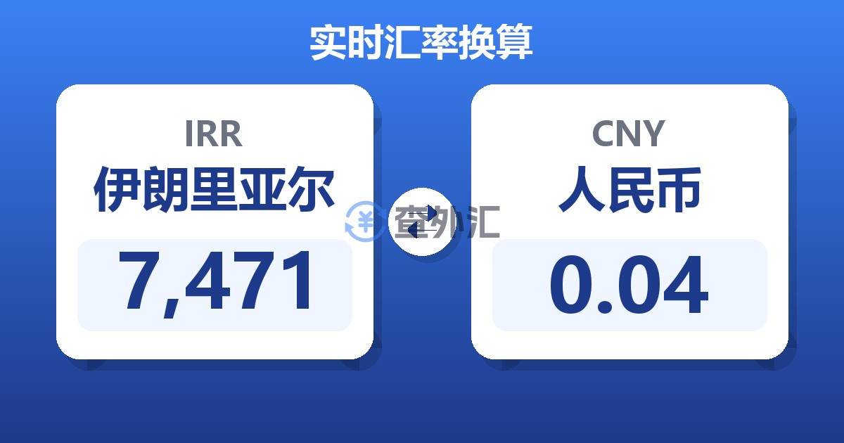 7,471伊朗里亚尔兑人民币