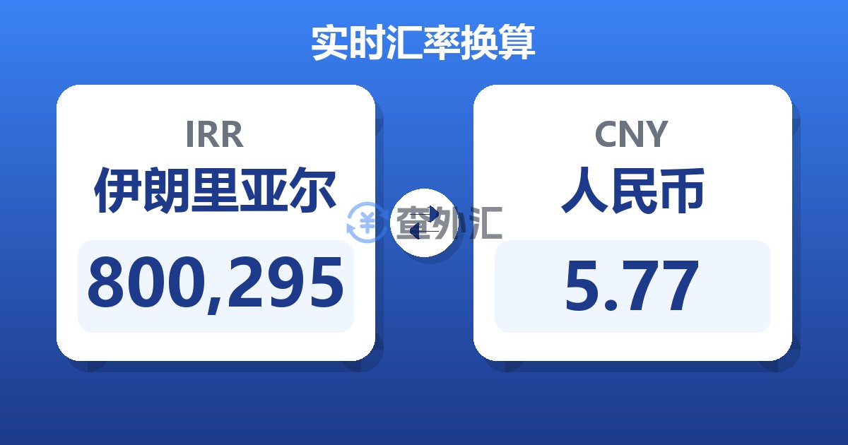 800,295伊朗里亚尔兑人民币