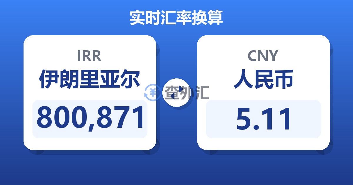800,871伊朗里亚尔兑人民币