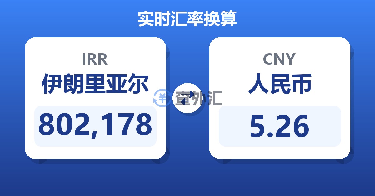 802,178伊朗里亚尔兑人民币