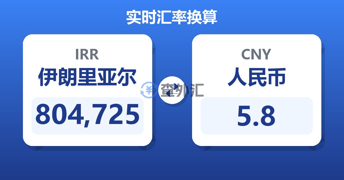804,725伊朗里亚尔兑人民币