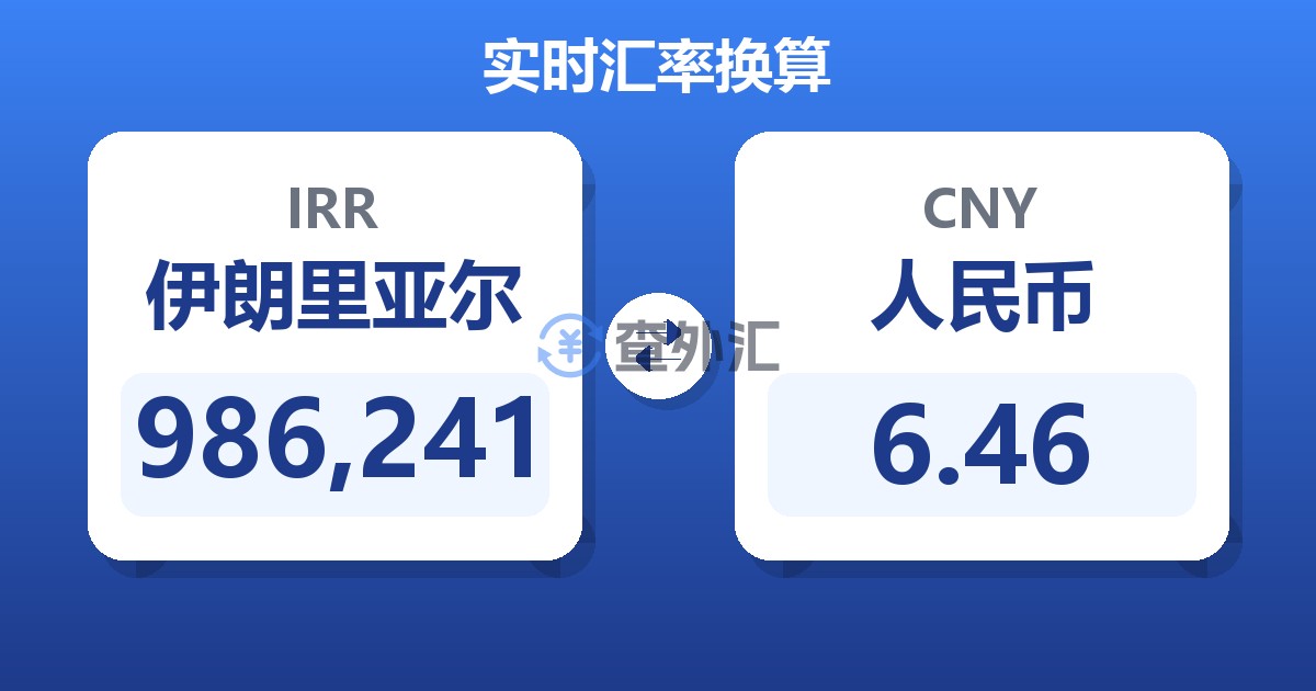 986,241伊朗里亚尔兑人民币